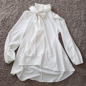 Never Fully Dressed pussy bow blouse - size M/L